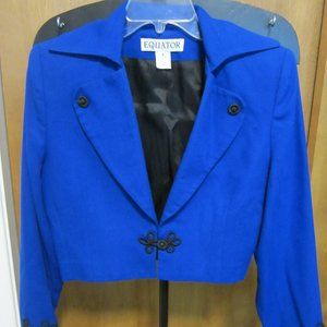 VINTAGE Cobalt Blue SZ4 Bolero Jacket EUC